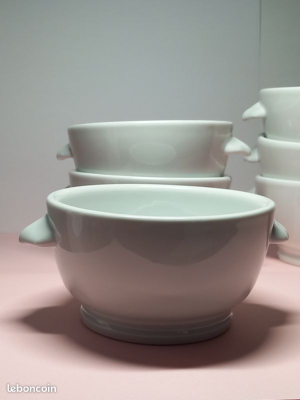 6 Bols à gratinée en porcelaine blanche « PILLIVUYT » (image 13)
