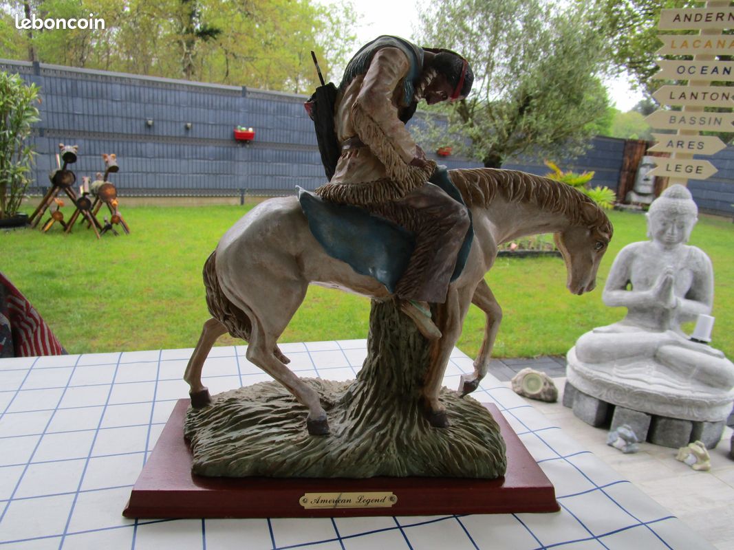 Bibelot indien sur son cheval (image 1)