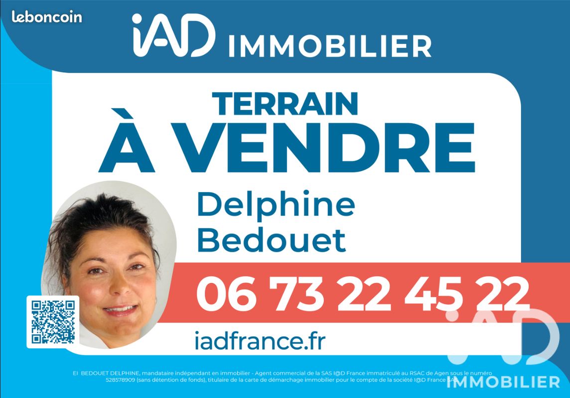 Terrain 1500 m² · à Virazeil · 1 500 m² · 32 000 €