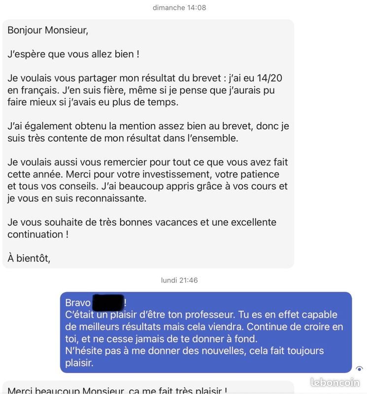 Cours particuliers français par enseignant expérimenté – Reims (image 3)