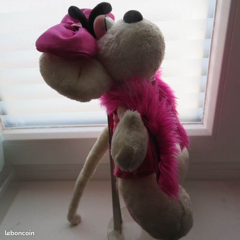 Peluche souris Diddlina DEPESCHE Diddl princesse robe rouge rose couronne 30 cm - Jeux & Jouets