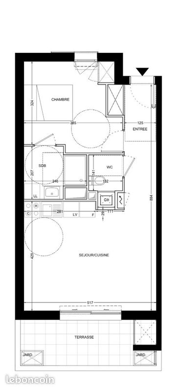 Appartement a louer saran - 2 pièce(s) - 46 m2 - Surfyn