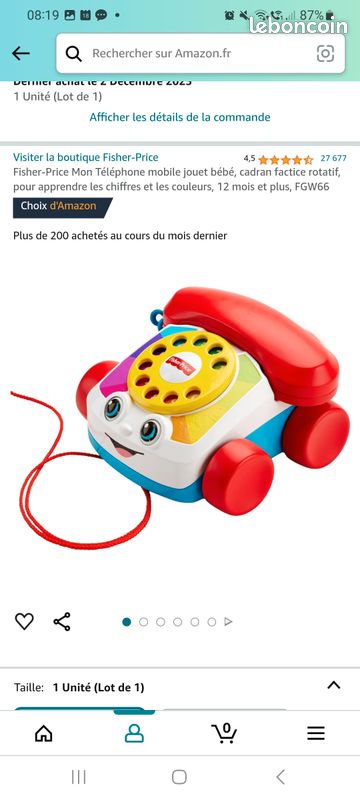 Mon téléphone bébé fisherprice (image 1)