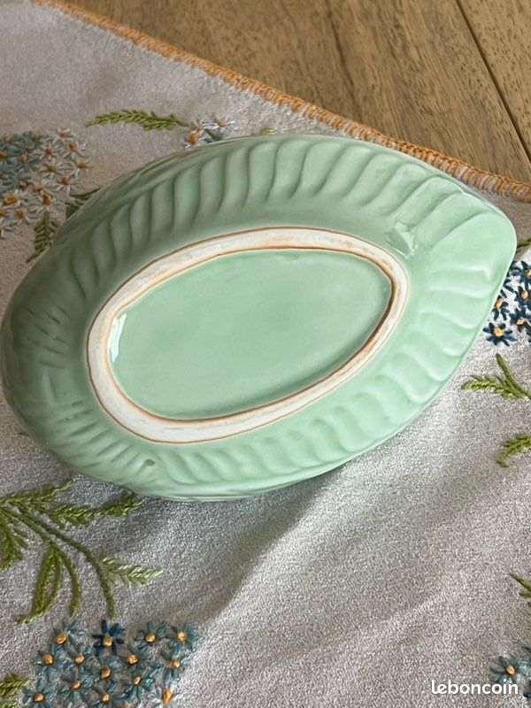 Cygne en céramique vert pastel vintage (image 14)