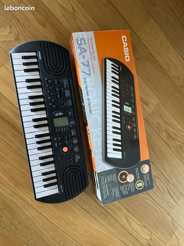 Mini Keyboard Musical Instrument Casio Sa 77 Battery Piano