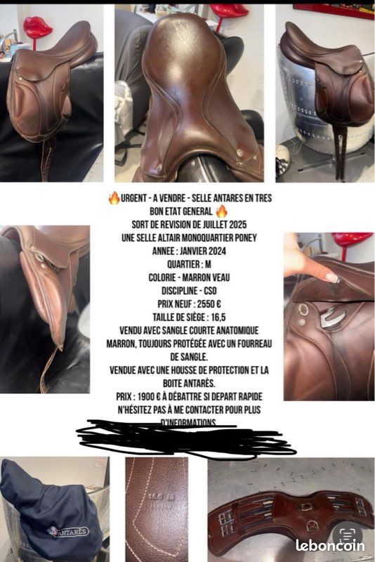Housse De Selle Antarès – Occasion, Bon état