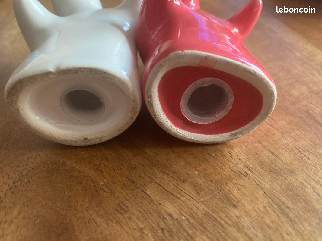 Santa Claus Set Sel Et Poivre Céramique Rouge 6 X 45 X 8 Cm 2 Unités