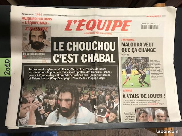 Lot Journaux L'Equipe 2010 (image 1)
