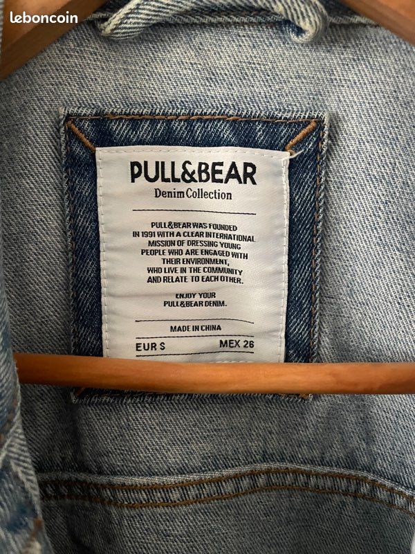 Veste en jean longue Vêtements