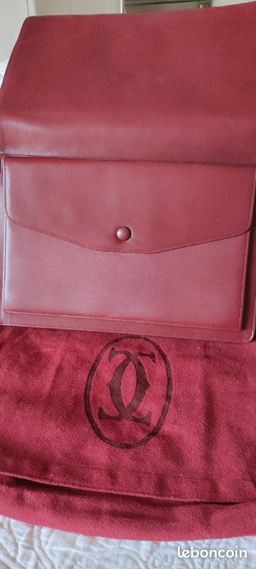 CARTIER sac must cuir bandoulière très bon etat (image 10)
