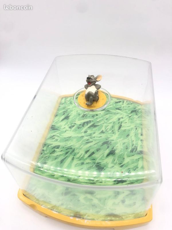 Cloche à Fromage Vintage En Forme De Souris – Faïence Blanche, Très Bon état