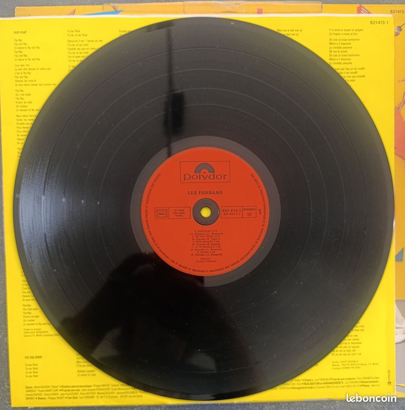 Disque vinyle 33T - Flip-Flap - 1984 - Les Forbans (image 4)