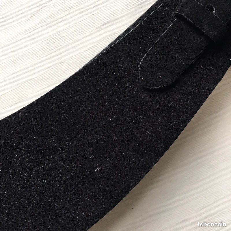 Ceinture Ralph Lauren Daim Noir chic - M (image 16)