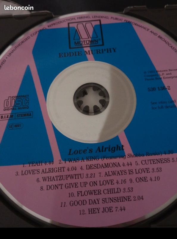 Album Eddie Murphy CD love's alright (image 4)