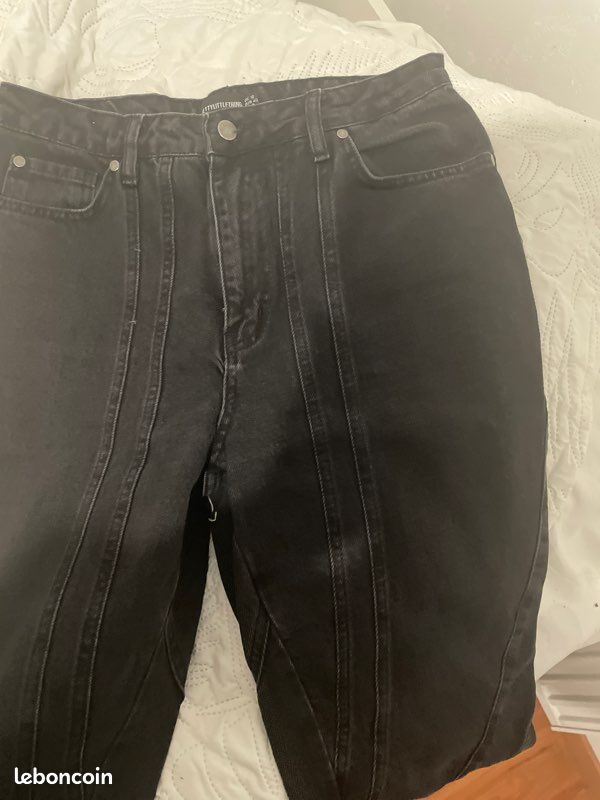 Jeans noir femme Zara (image 1)