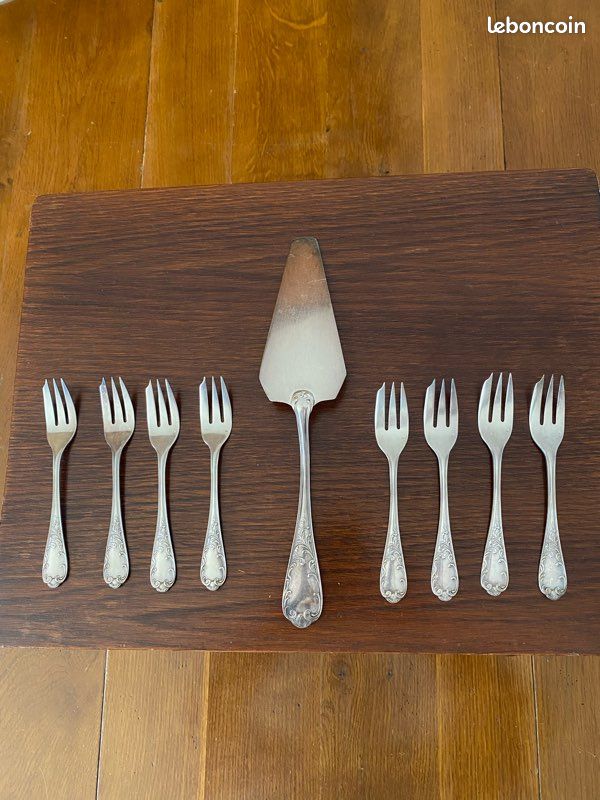 Lot De 4 Couteaux De Table Christofle En Métal Argenté – Très Anciens