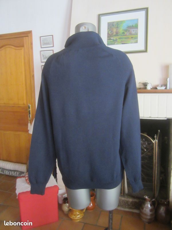 Pull bleu marine homme Kiabi taille XL neuf (image 5)