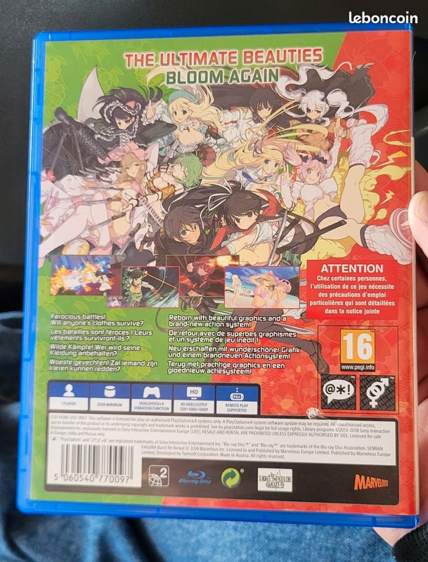 Senran Kagura Burst Re:newal Sur PS4 – Jeu D’action – PAL – Bon état