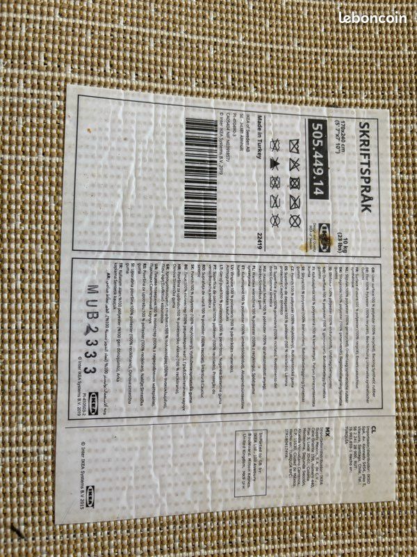 Tapis IKEA salon 170x240 (image 4)