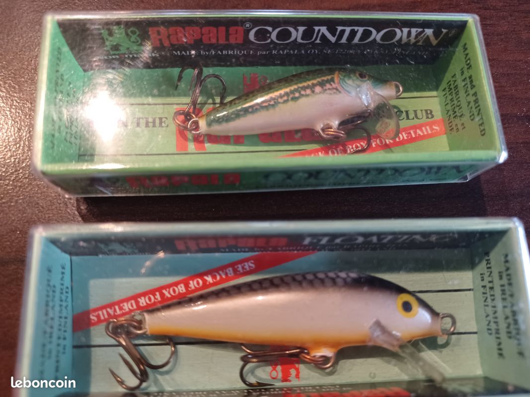 Leurre Rapala RNR-7 Rattlin' édition Limitée LUND BOATS - Vintage Neuf