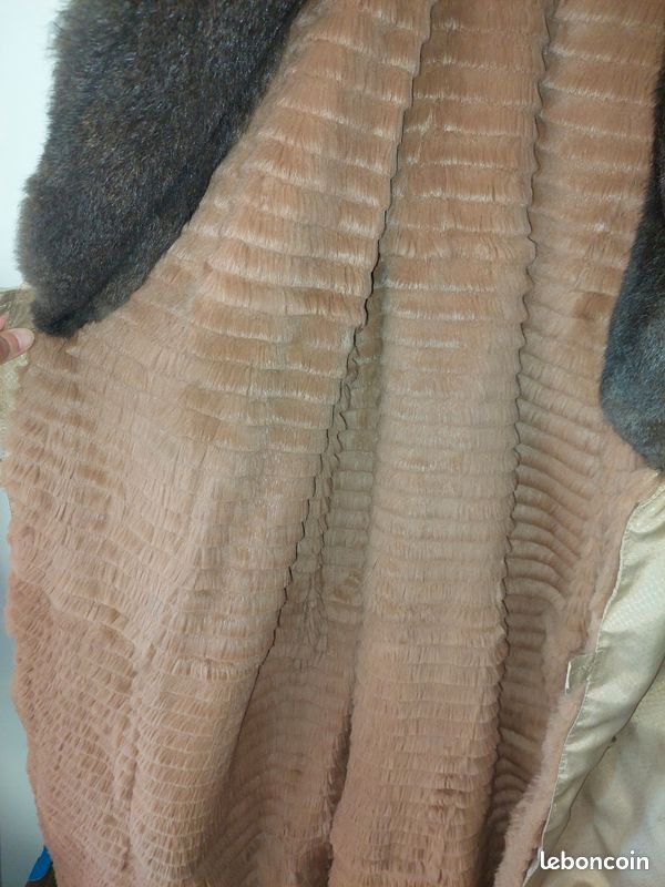 Manteau/imper et vrai fourrure (image 4)