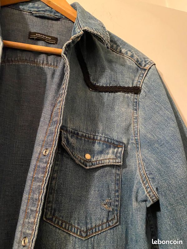 Chemise un jean Zara taille M (image 3)