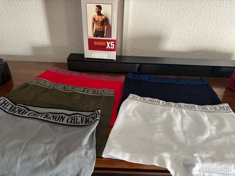 Lot De 5 Boxers Chevignon Homme Taille L - Neufs Avec étiquettes