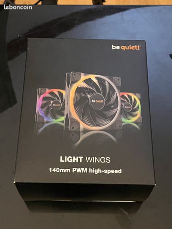 Pack De 3 Ventilateurs PC Be Quiet! Light Wings 140mm PWM HS - ARGB - Haute Pression