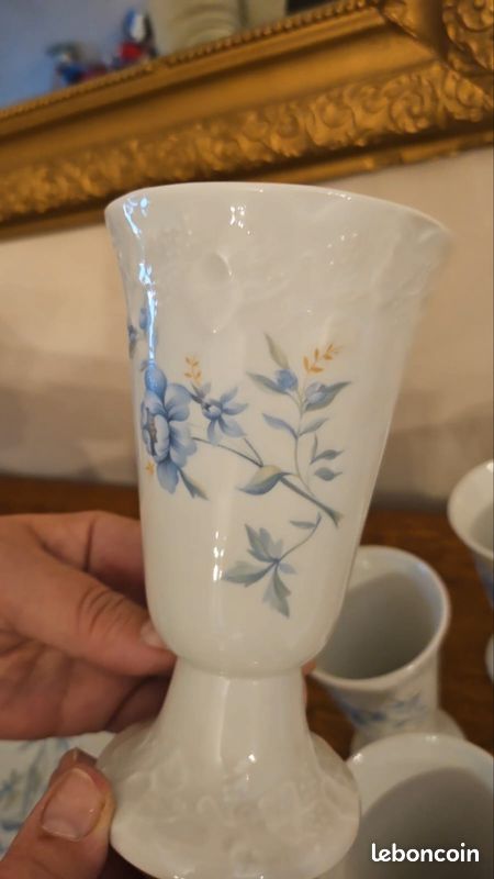 Assiette à fromage, Porcelaine sérigraphiée. Thème chèvre