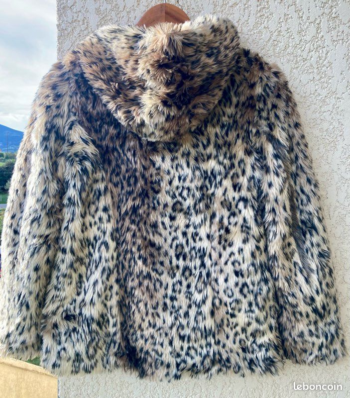 🧥 Veste fausse fourrure léopard – 11/12 ans – Zara (image 2)