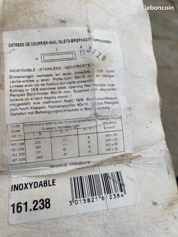 Entrée de courrrier boîte au lettres (image 2)