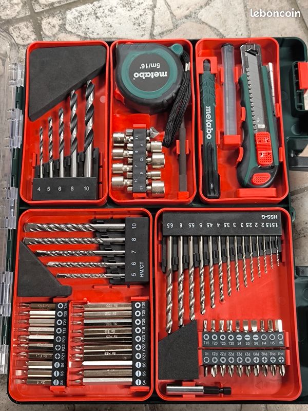 Perceuse à Percussion SBE 650 SET Accessoires METABO 600742870