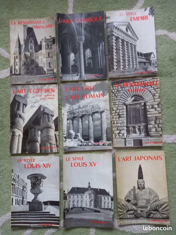 HISTOIRE DE L'ART COLLECTION LA GRAMMAIRE DES STYLES L'ART JAPONAIS LE STYLE LOUIS XV LE STYLE EMPIRE L'ART GOTHIQUE L'ART EGYPTIEN LA RENAISSANCE ITALIENNE .... PRIX par OUVRAGE / bobp (image 1)