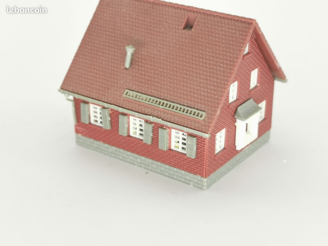 Faller – Maison En Briques Miniature – Référence F130609 – Pour Décor De Réseau Ferroviaire Et Diorama