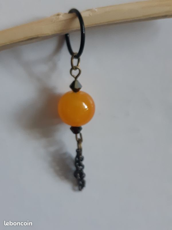 Pendentif calcite orange (image 1)