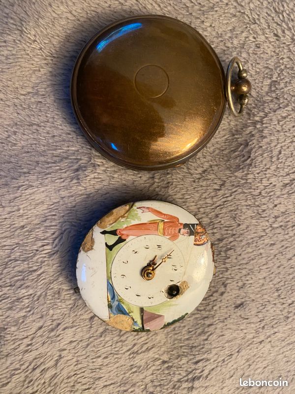 Montre gousset à coq, vers 1850, en argent, cadran émaill... - 73135827-268