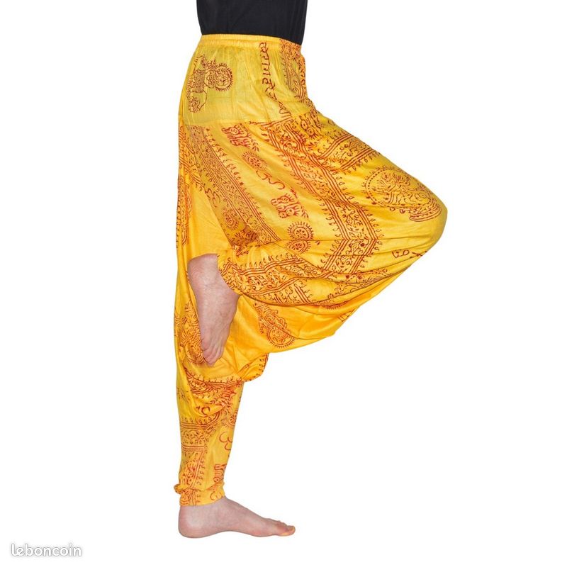 Sarouel Éthique et Coloré – Jaune – Origine Népal – Style Indien