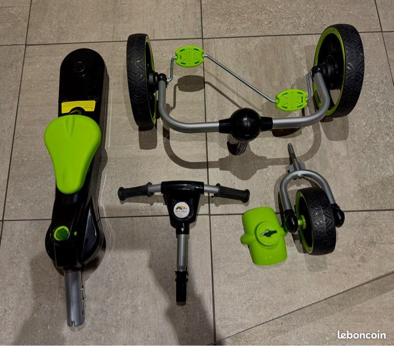 TRICYCLE PORTEUR EN bois et osier art déco EUR 70,00 - FR