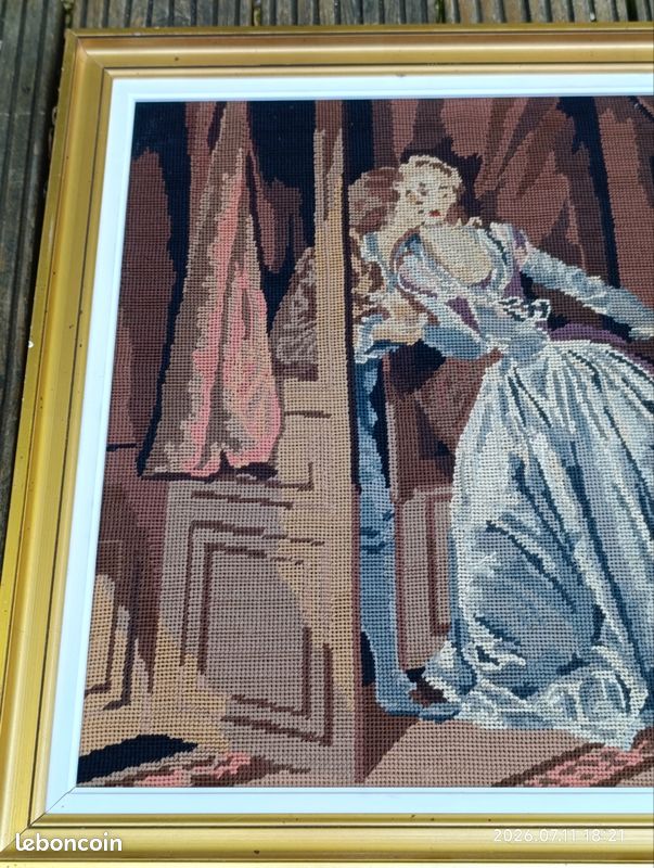 Canevas fini Jean - Honore Fragonard - The Stolen Kiss (image 3)