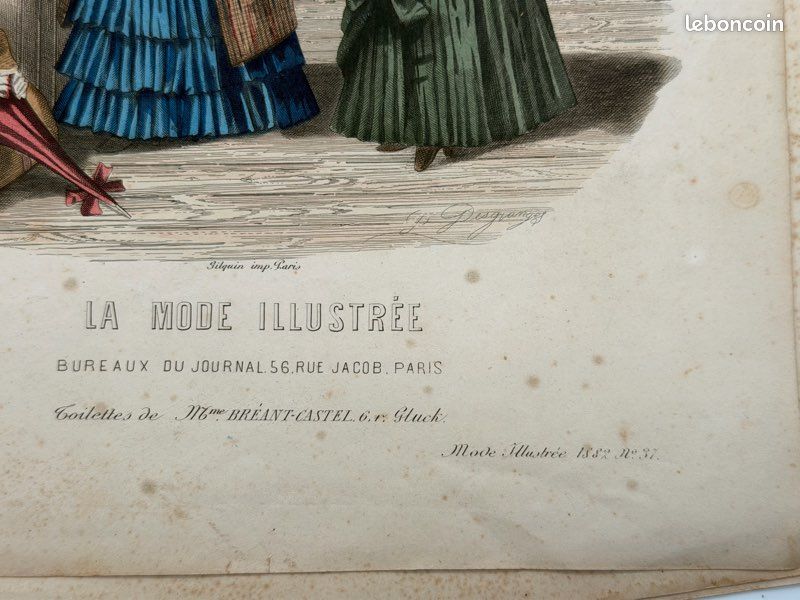 Revue Ancienne La Mode Illustrée N°4 - 25 Janvier 1880 - Édition Originale