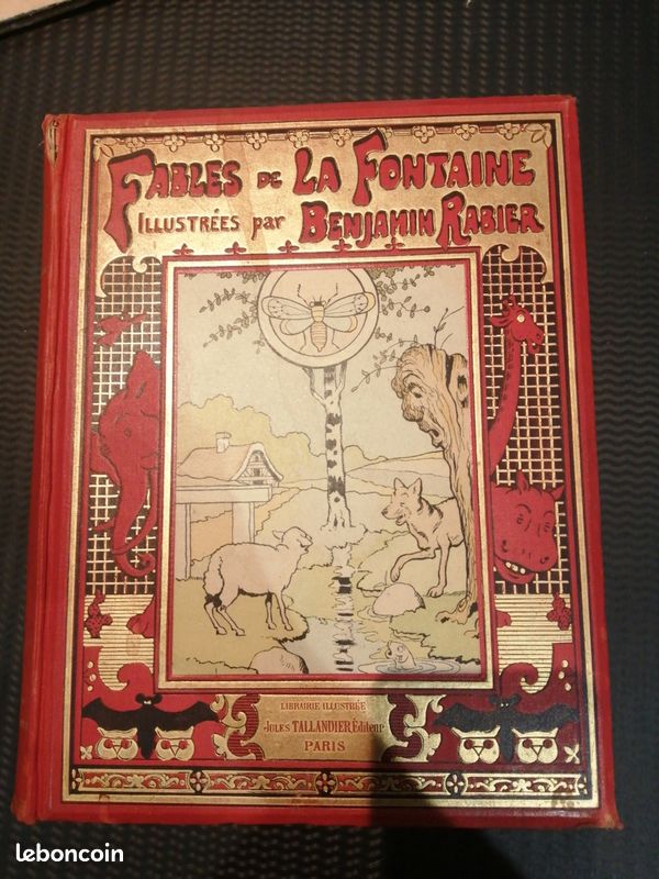 Fables de La Fontaine illustrées par Benjamin Rabier (image 1)