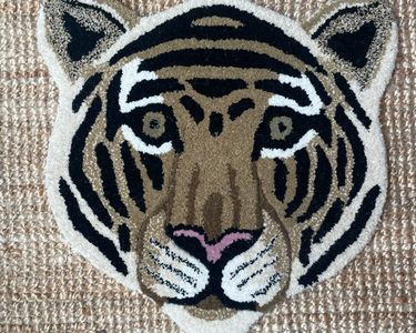 Tapis Tigre en laine tufté main - SA - Antiquités décoration