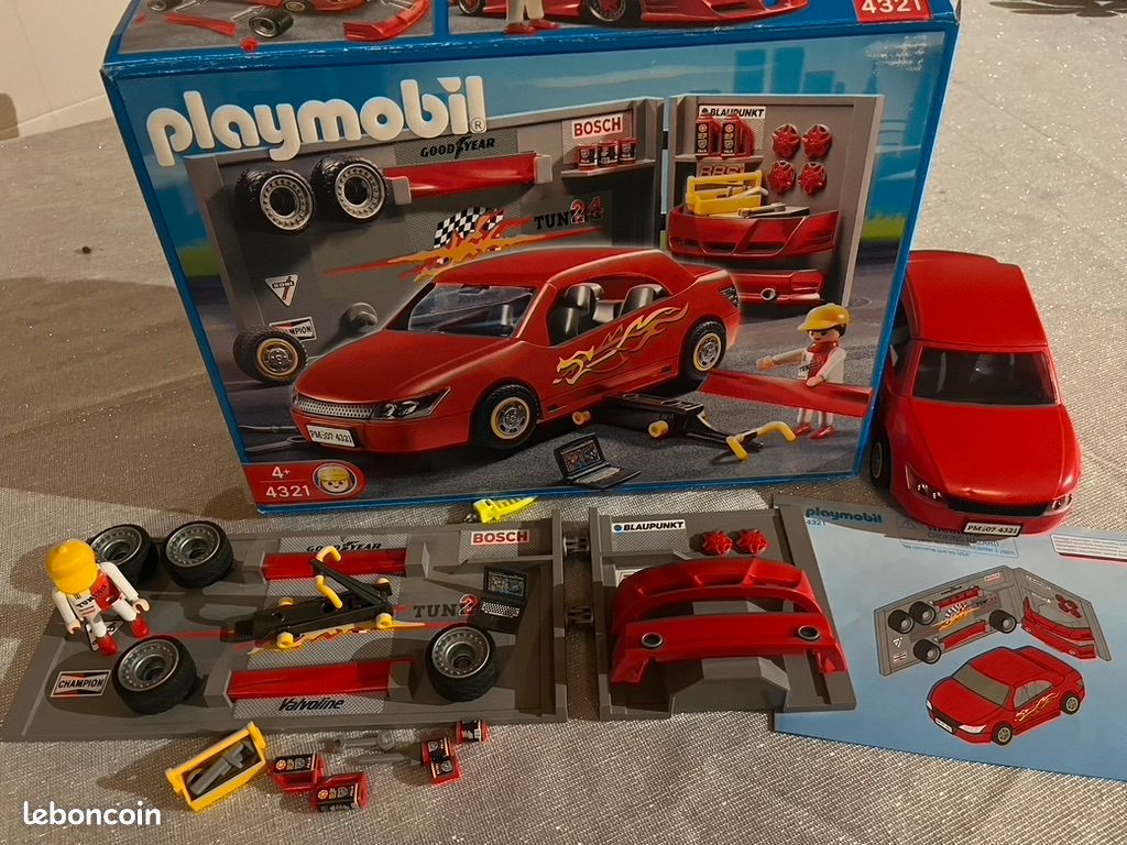 Tuning Playmobil Car Garage Playmobil Voiture Playmobil Set: 4321