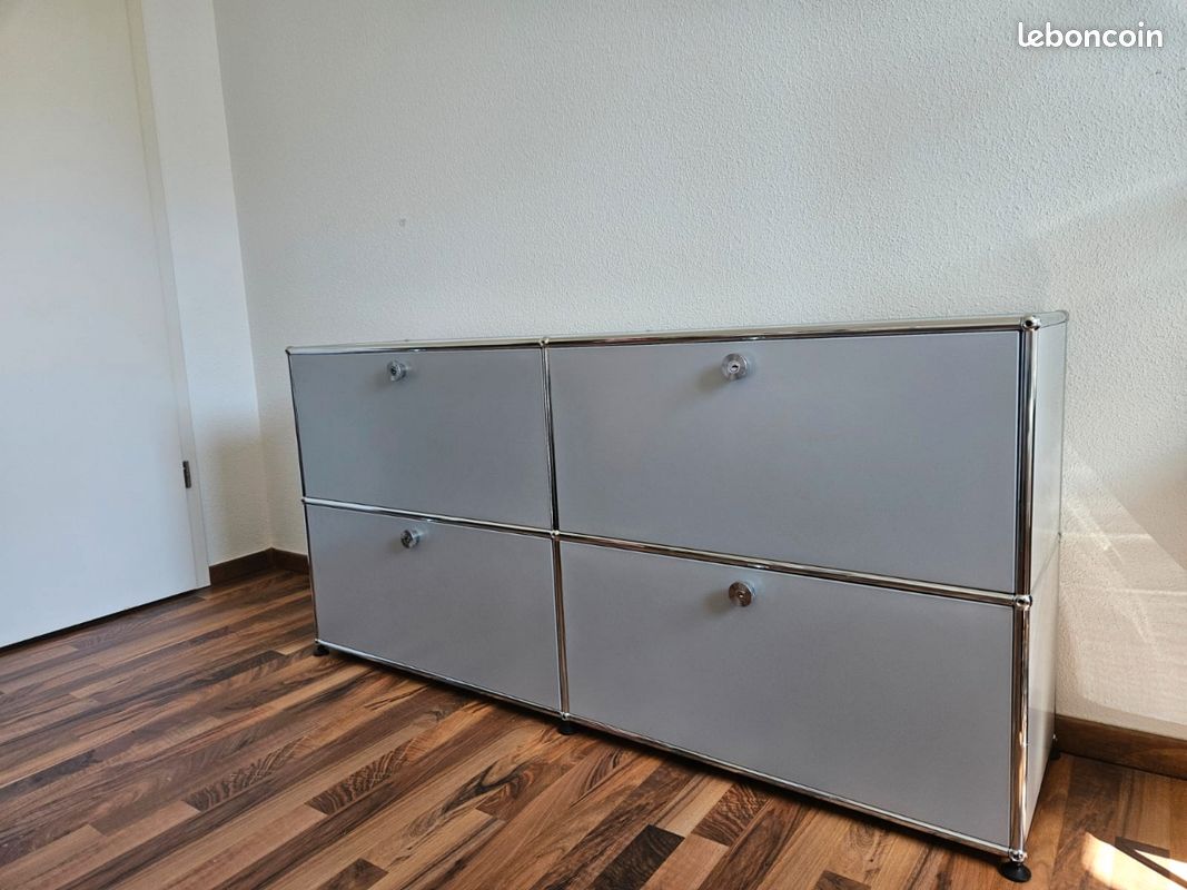USM Haller Sideboard 2x2 argent mat (image 1)