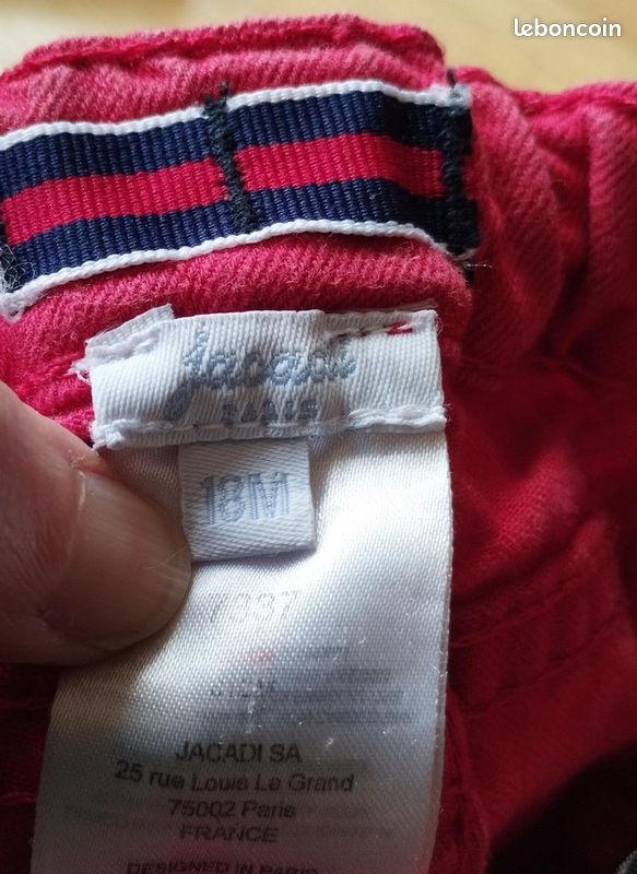 Jeans rouge Jacadi 18 mois (image 5)