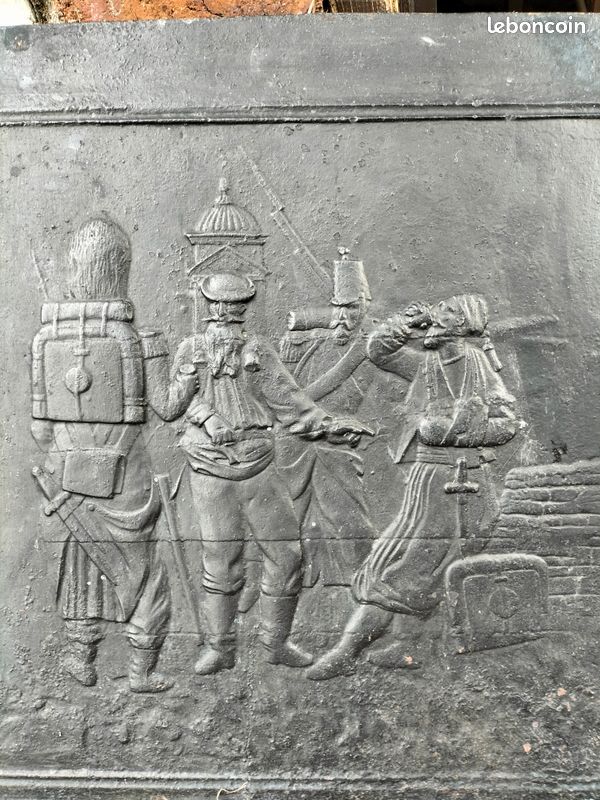 Plaque de cheminée fonte (image 1)