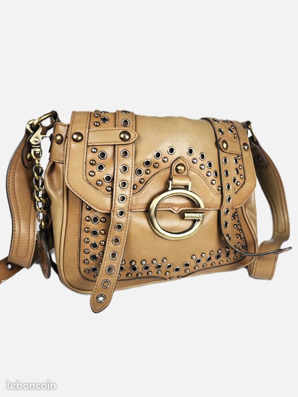 Sac à Main Guess Authentique - Couleur Pierre, Taille Medium, Style PPY312302