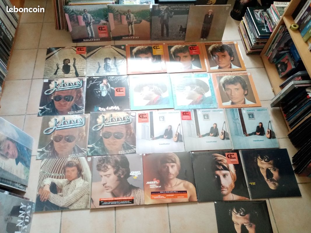 Nombreux disques vinyles johnny hallyday (image 1)