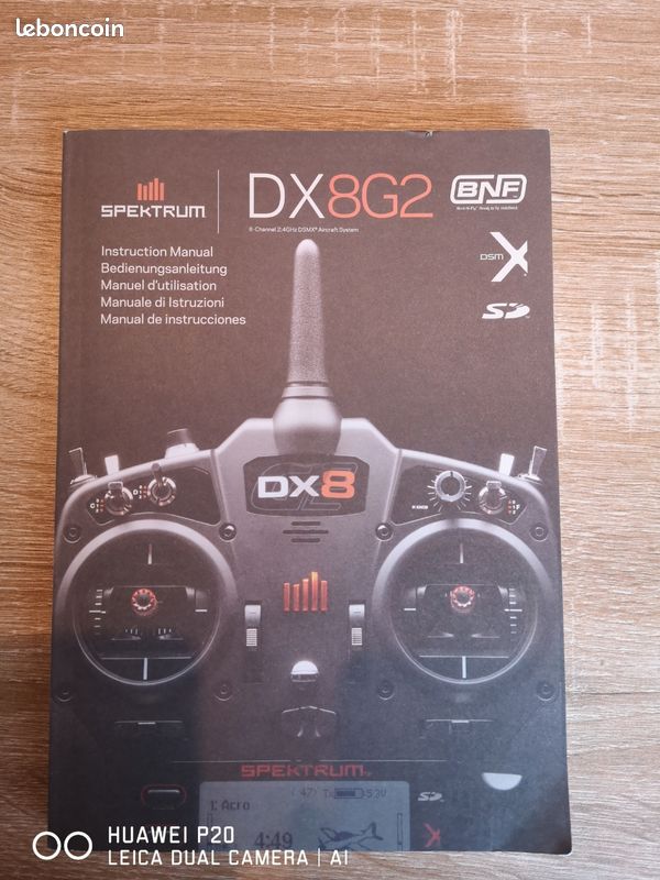 Radiocommande spectrum DX8 G2 - Modélisme