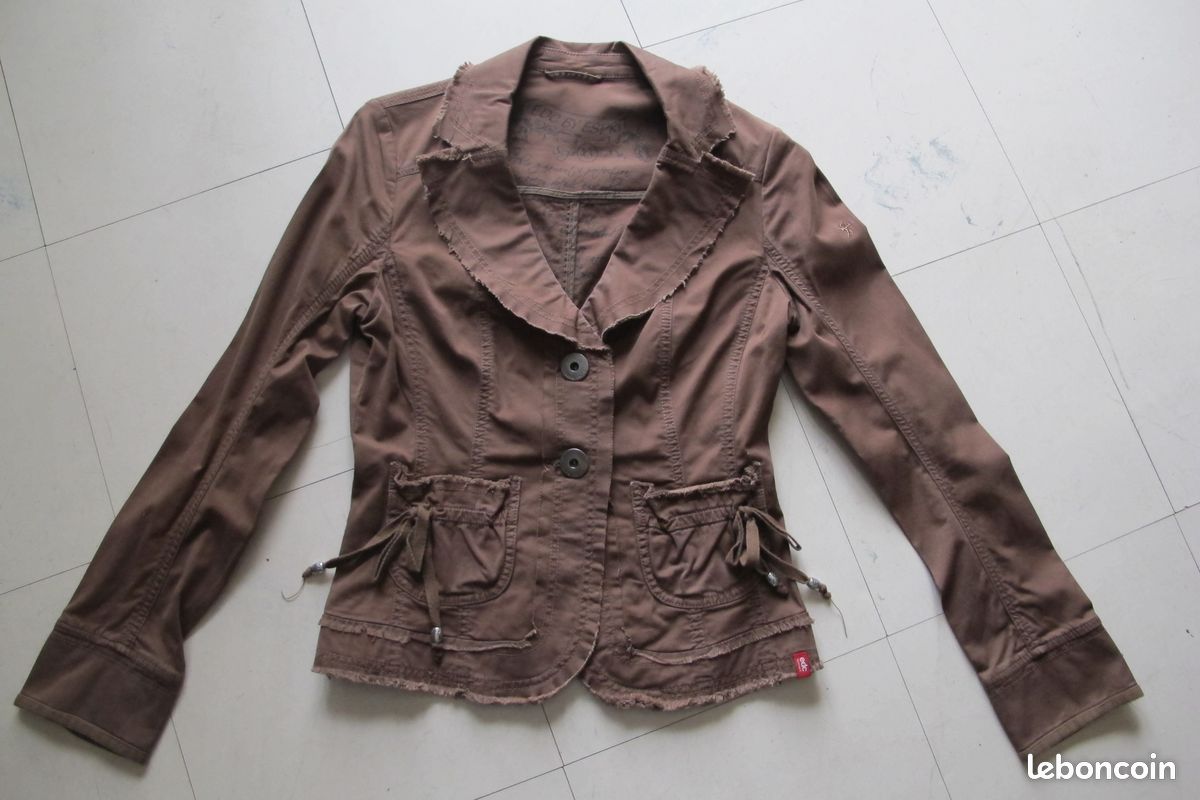 EDC Veste marron boutonnée (image 2)